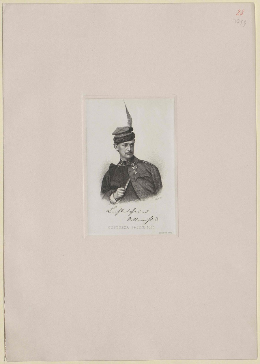 Anton Barone Bechtolsheim-Mauchenheim (stampa) da Artist Unknown