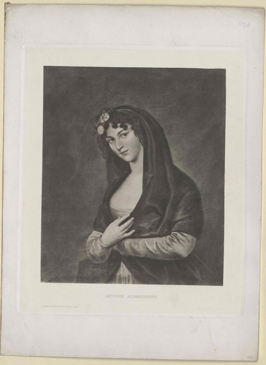 Antonie Adamberger da Artist Unknown