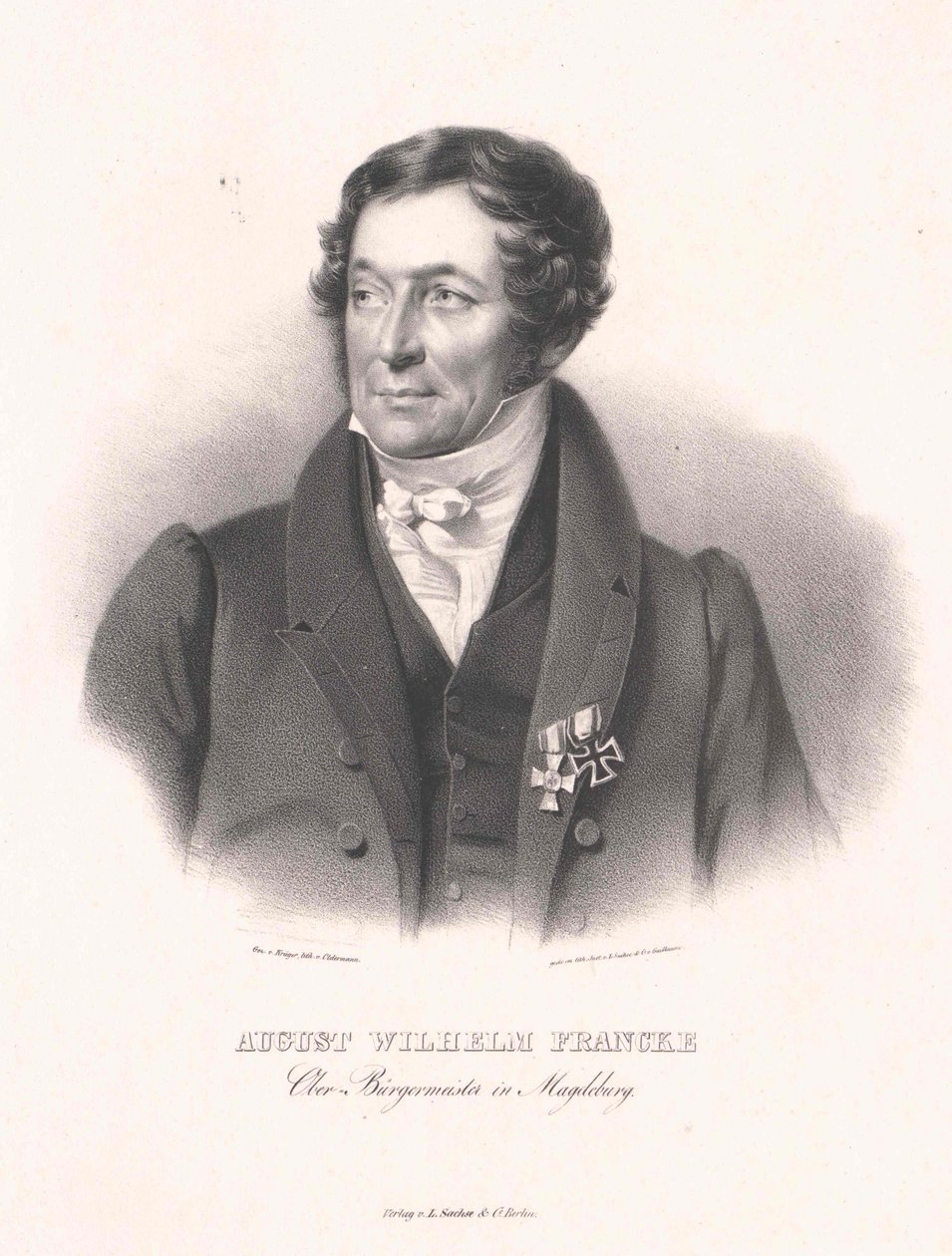 August Wilhelm Francke (stampa) da Artist Unknown