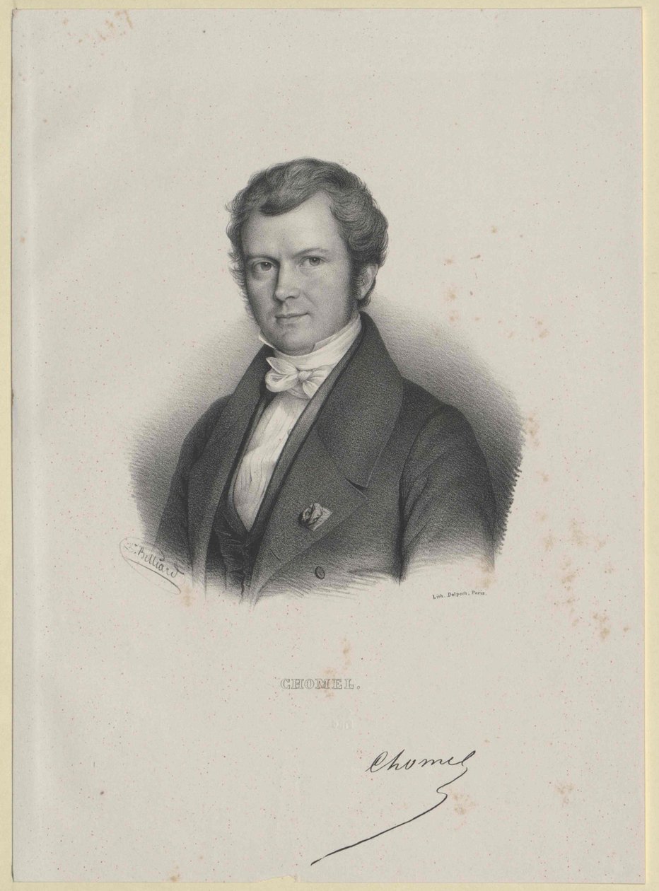 Auguste-Francois Chomel (stampa) da Artist Unknown