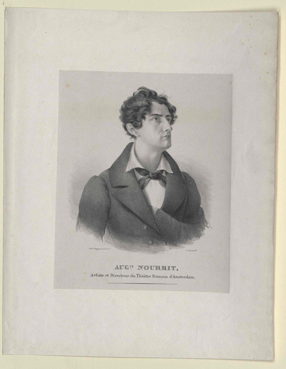 Auguste Nourrit (stampa) da Artist Unknown