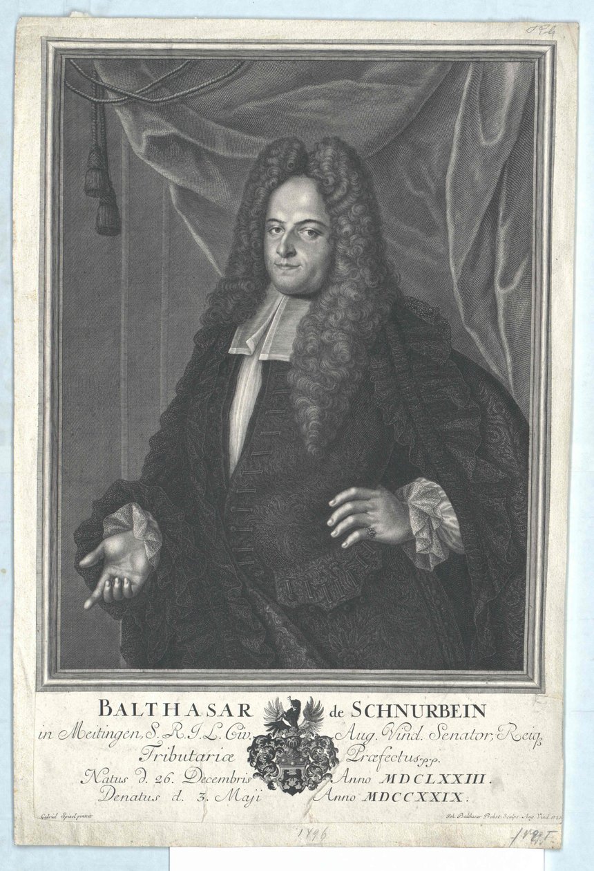 Baldassarre Schnurbein von e zu Meitingen da Artist Unknown