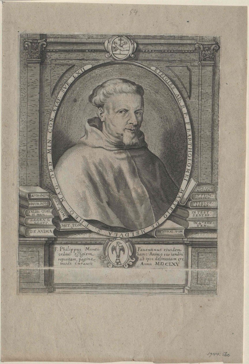 Bartolomeo Mastrius de Medula (stampa) da Artist Unknown