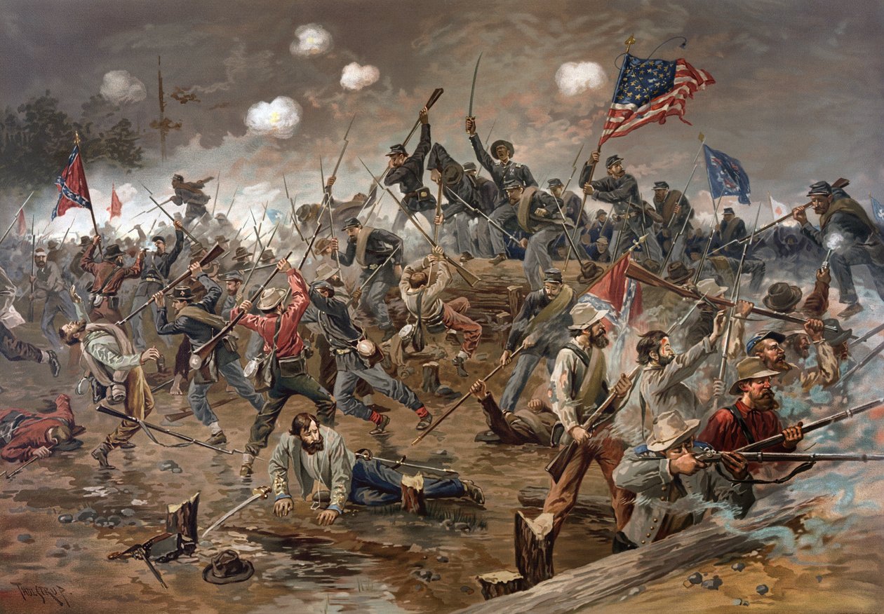 Battaglia di Spotsylvania Court House, Virginia, Guerra Civile Americana da Artist Unknown