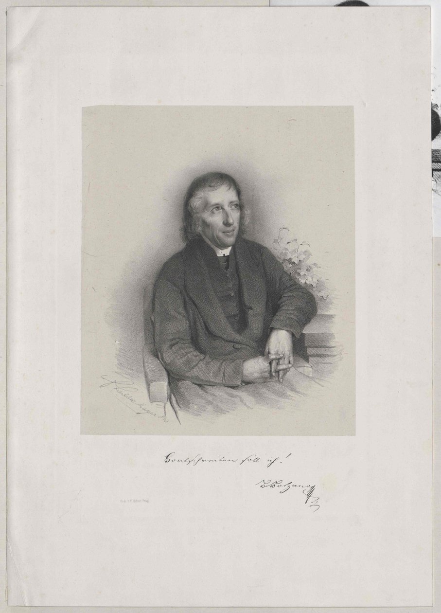 Bernard Bolzano da Artist Unknown