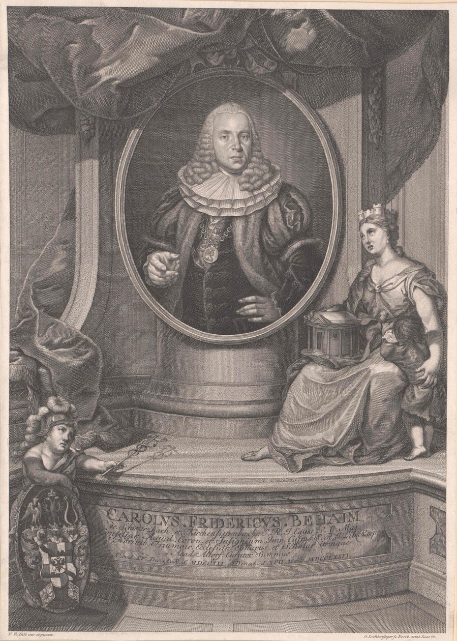 Carl Frederick Behaim von Schwarzbach e Kirchensittenbach da Artist Unknown