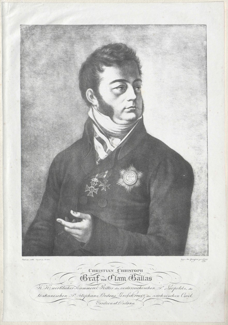 Christian Christoph conta Clam-Gallas da Artist Unknown