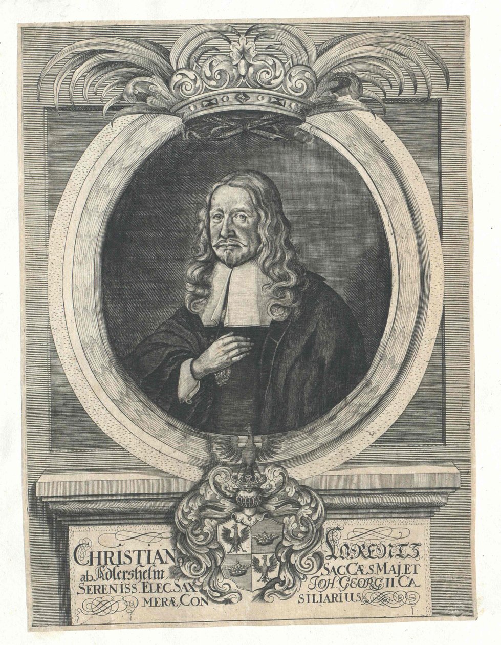 Christian Lorenz Adlershelm (stampa) da Artist Unknown