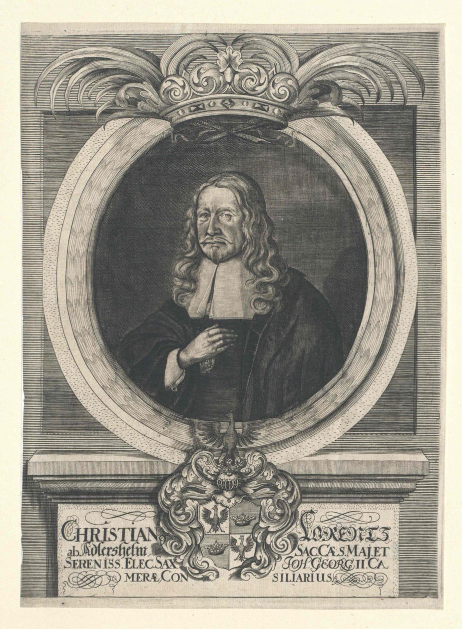 Christian Lorenz Adlershelm (stampa) da Artist Unknown