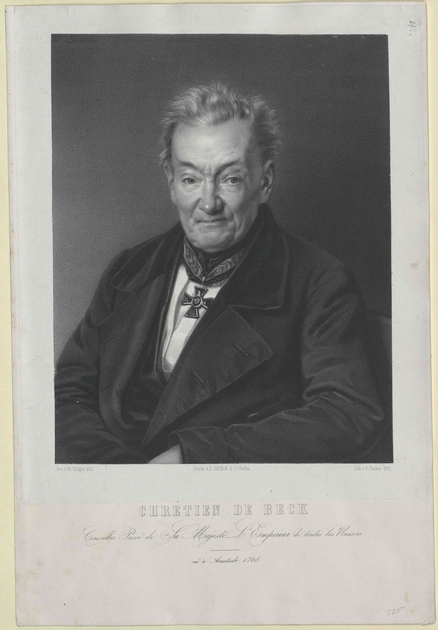 Christian von Beck da Artist Unknown