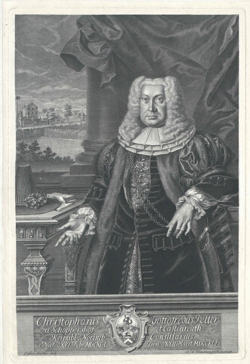 Christoph Godfrey Peller von Schoppershof zu Kastenreuth da Artist Unknown