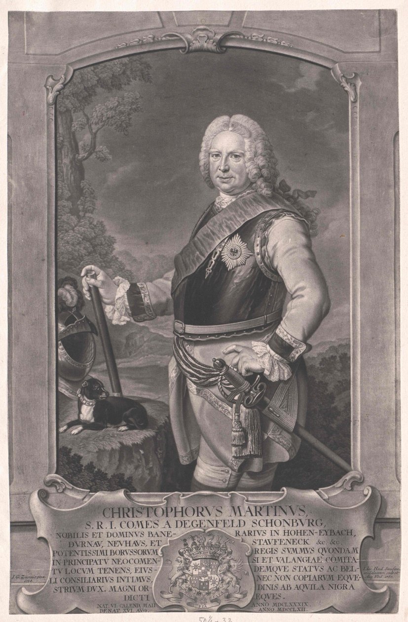 Christoph Martin conte di Degenfeld-Schonburg da Artist Unknown