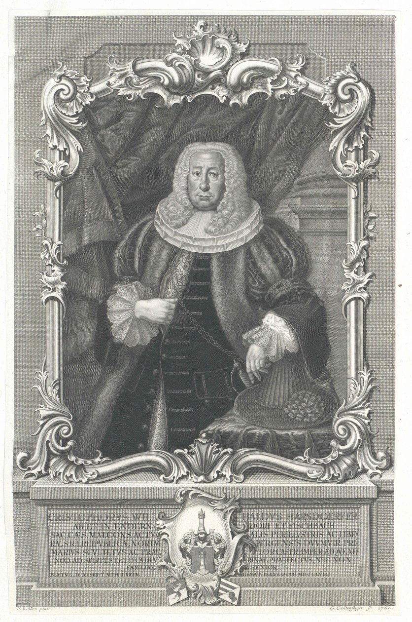 Christoph Wilibald Harsdoerfer di Enderndorf da Artist Unknown