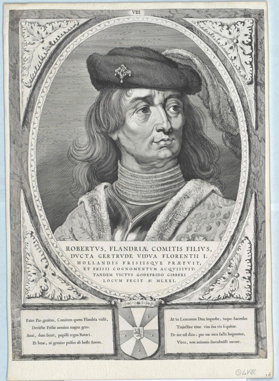 Conte di Fiandra Roberto I delle Frisone da Artist Unknown