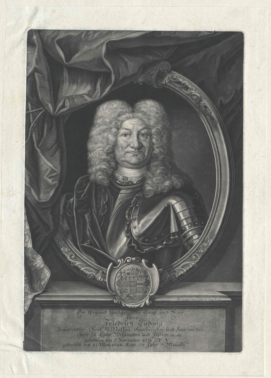 Conte di Nassau-Saarbrücken Federico Ludovico da Artist Unknown