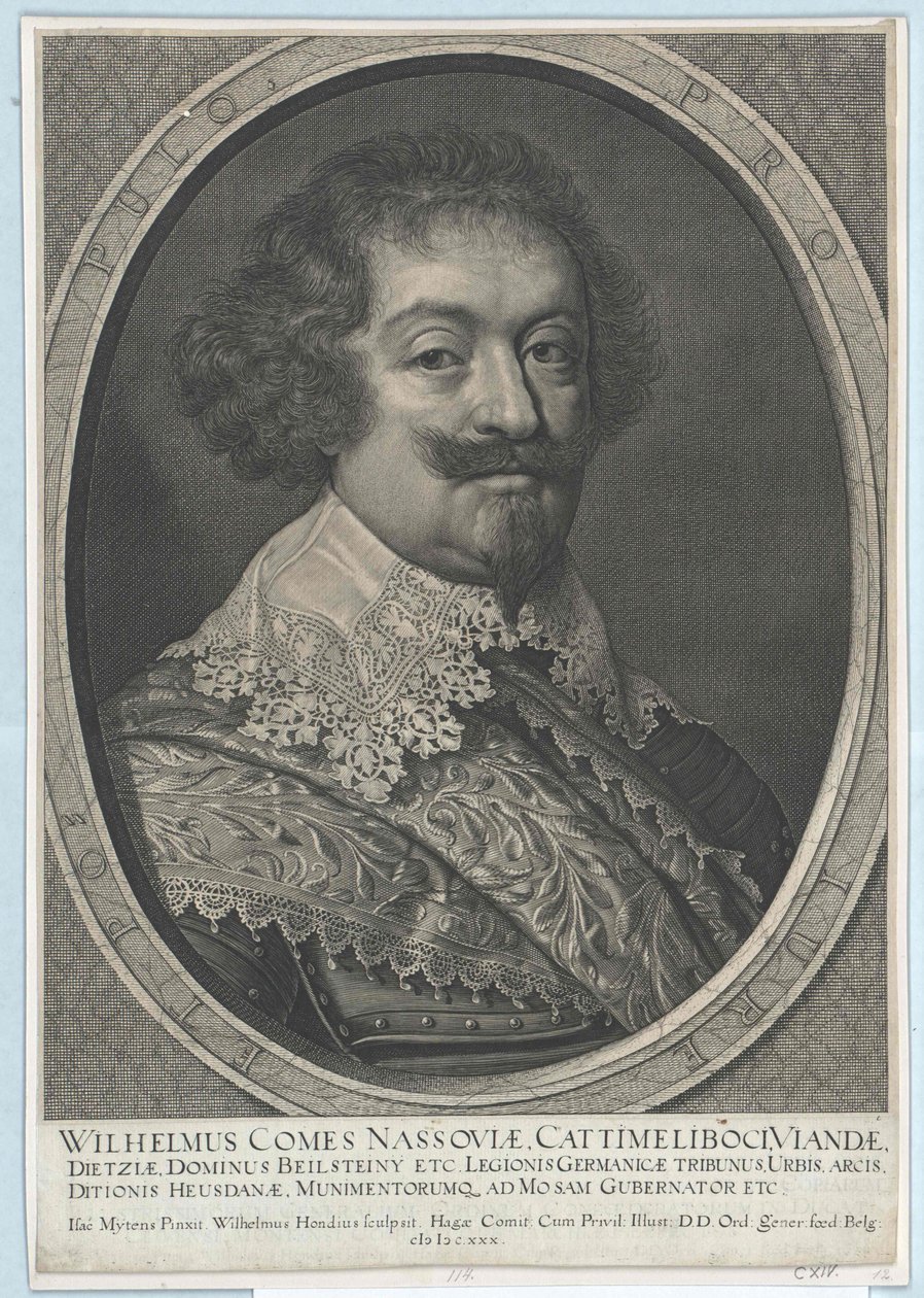 Conte di Nassau-Siegen Wilhelm (stampa) da Artist Unknown