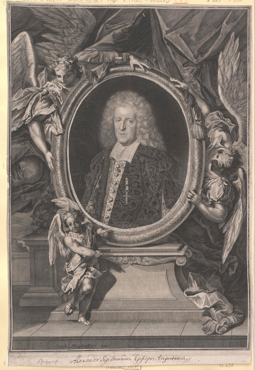 Conte palatino del Palatinato-Neuburg Alexander Sigismund da Artist Unknown