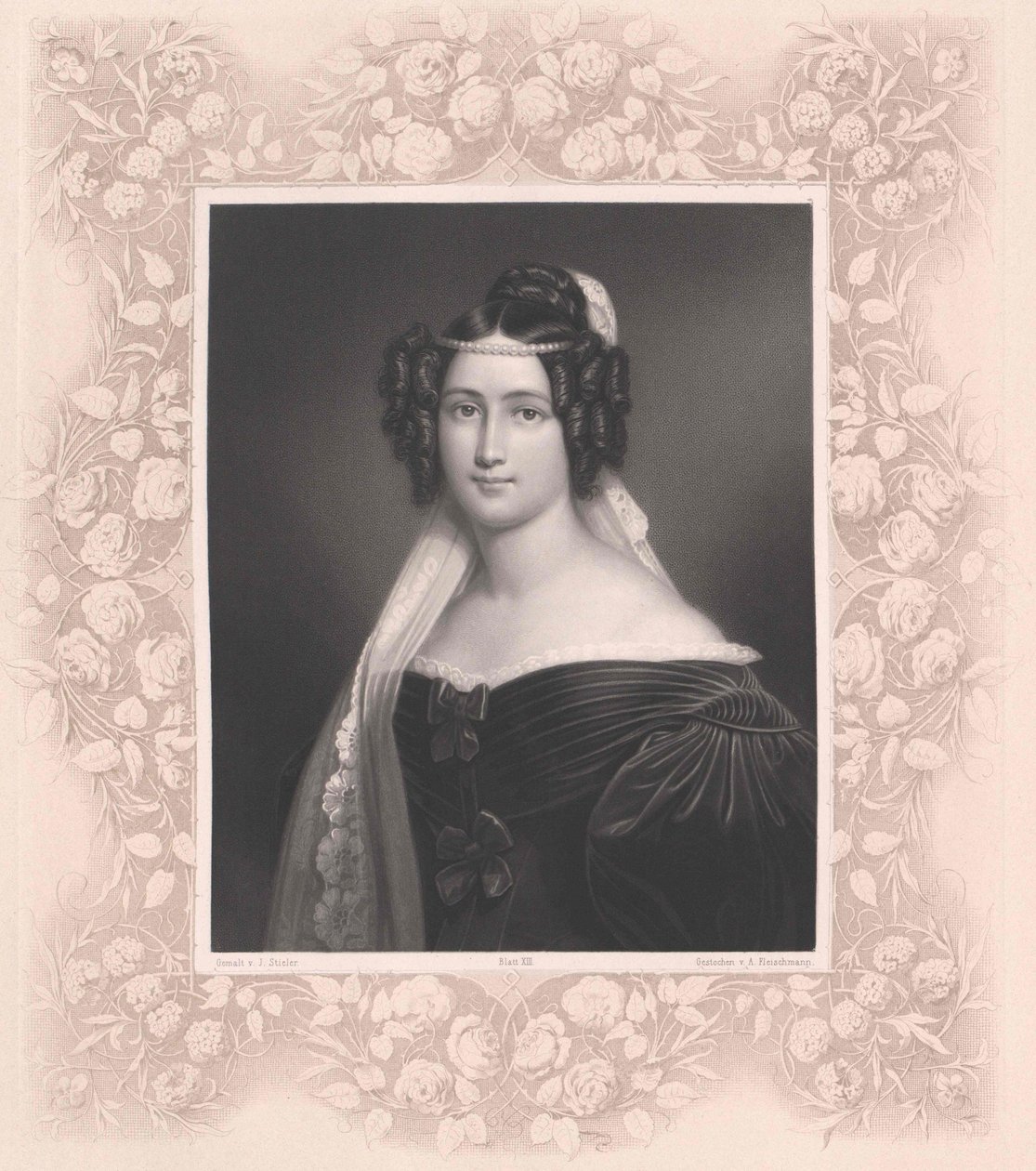 Crescentia Bourgin (print) da Artist Unknown