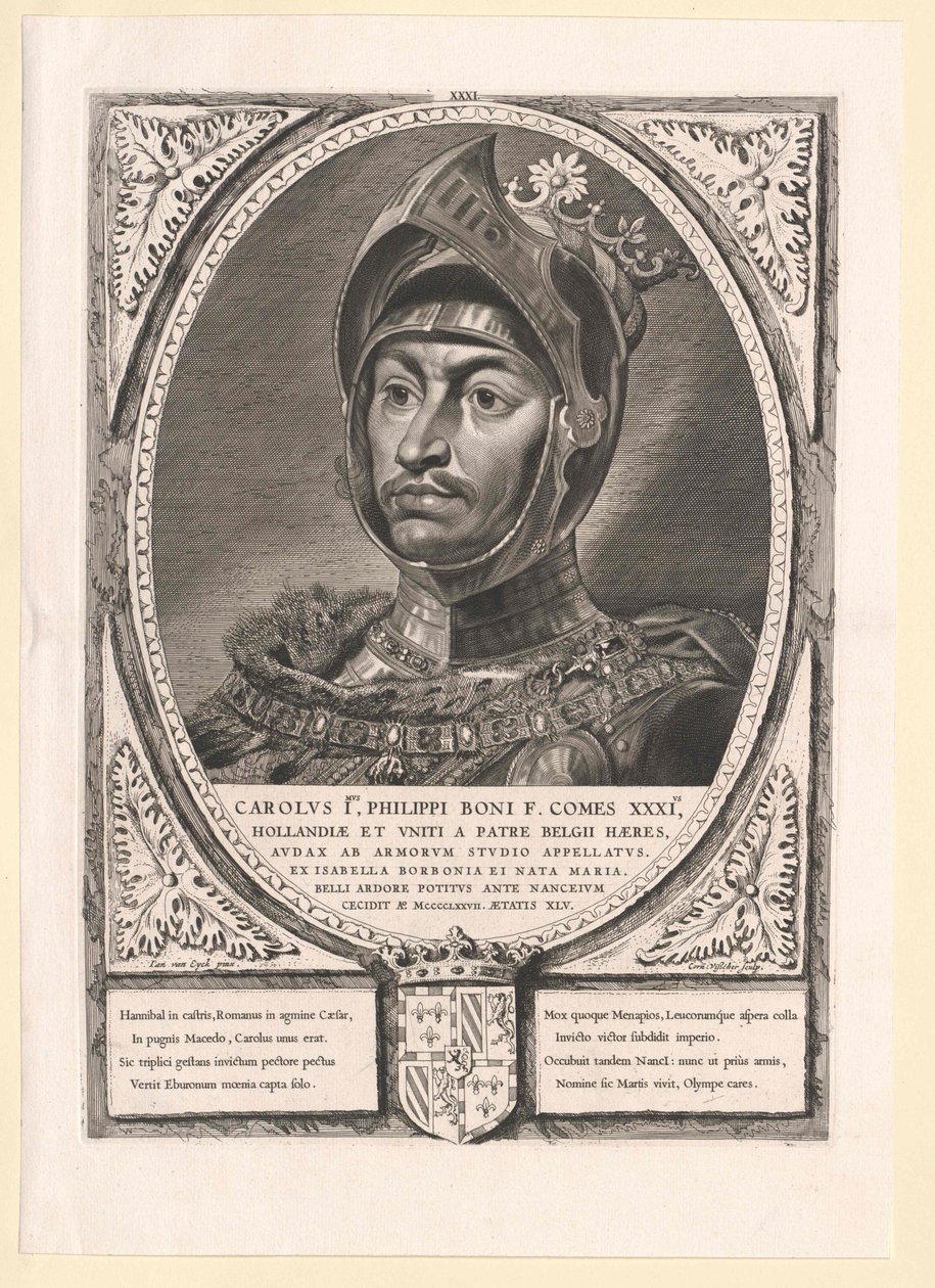 Duca di Borgogna Carlo il Temerario (stampa) da Artist Unknown