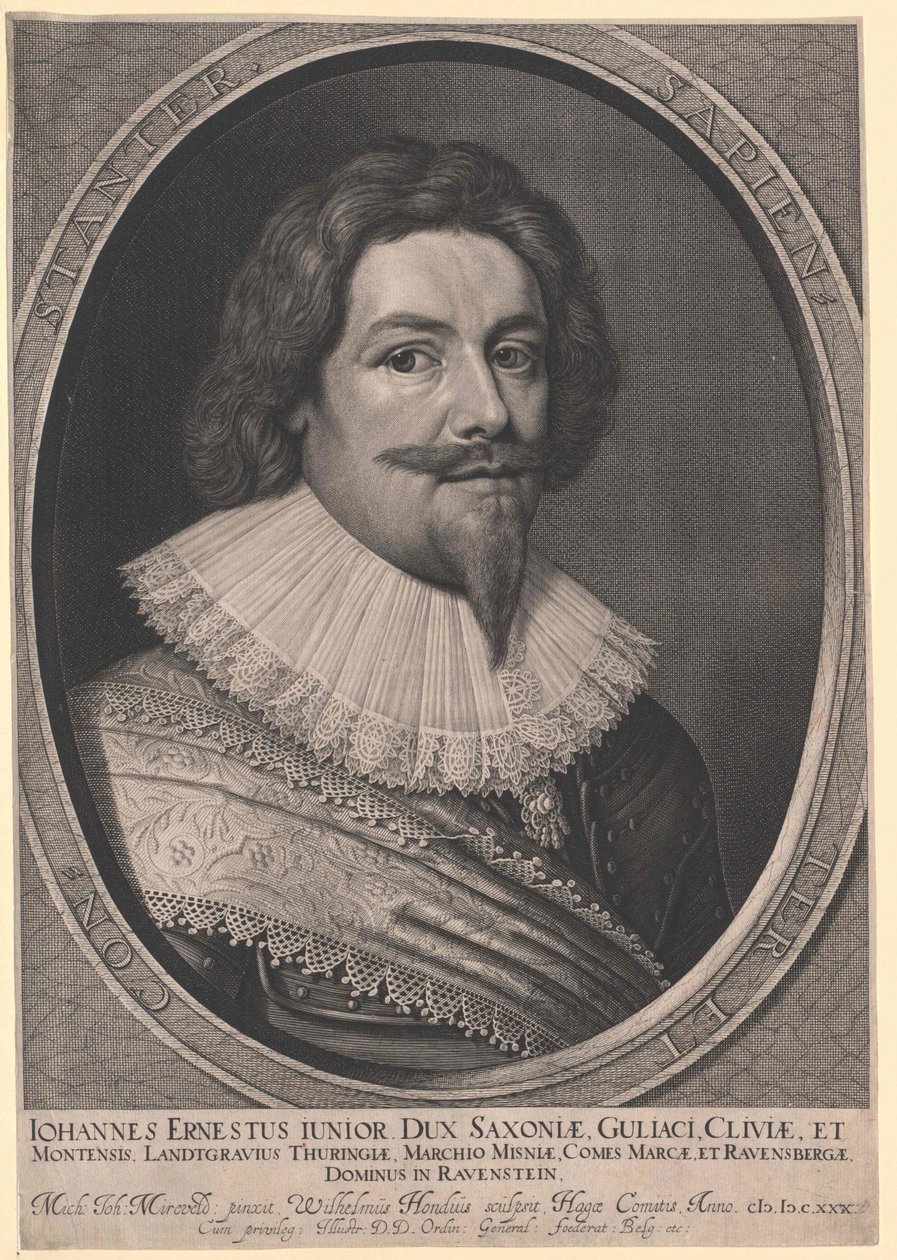 Duca della Casa di Saxe-Weimar Johann Ernst I da Artist Unknown