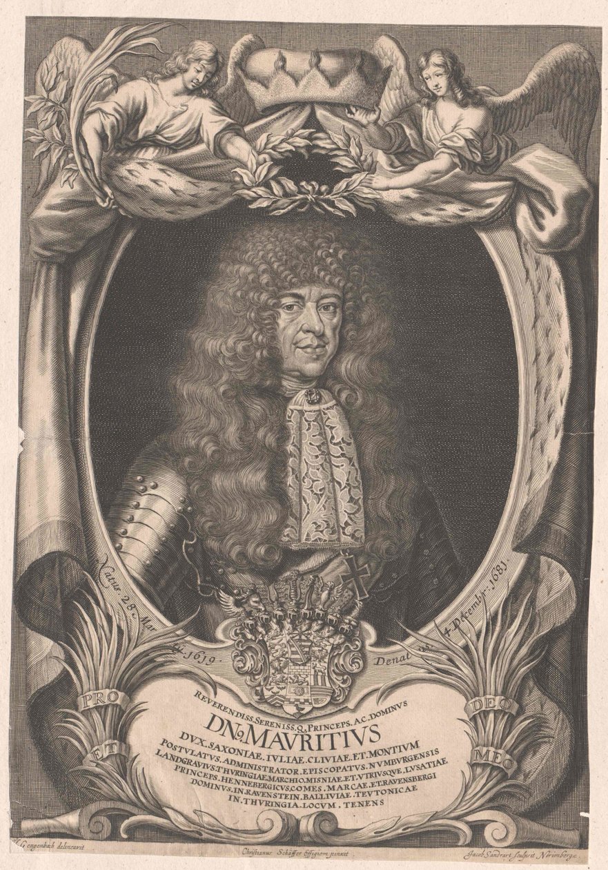 Duca di Saxe-Zeitz Moritz da Artist Unknown