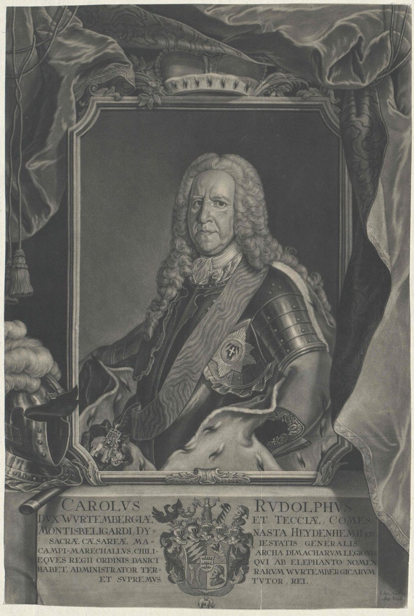 Duca di Wuerttemberg Karl Rudolf da Artist Unknown