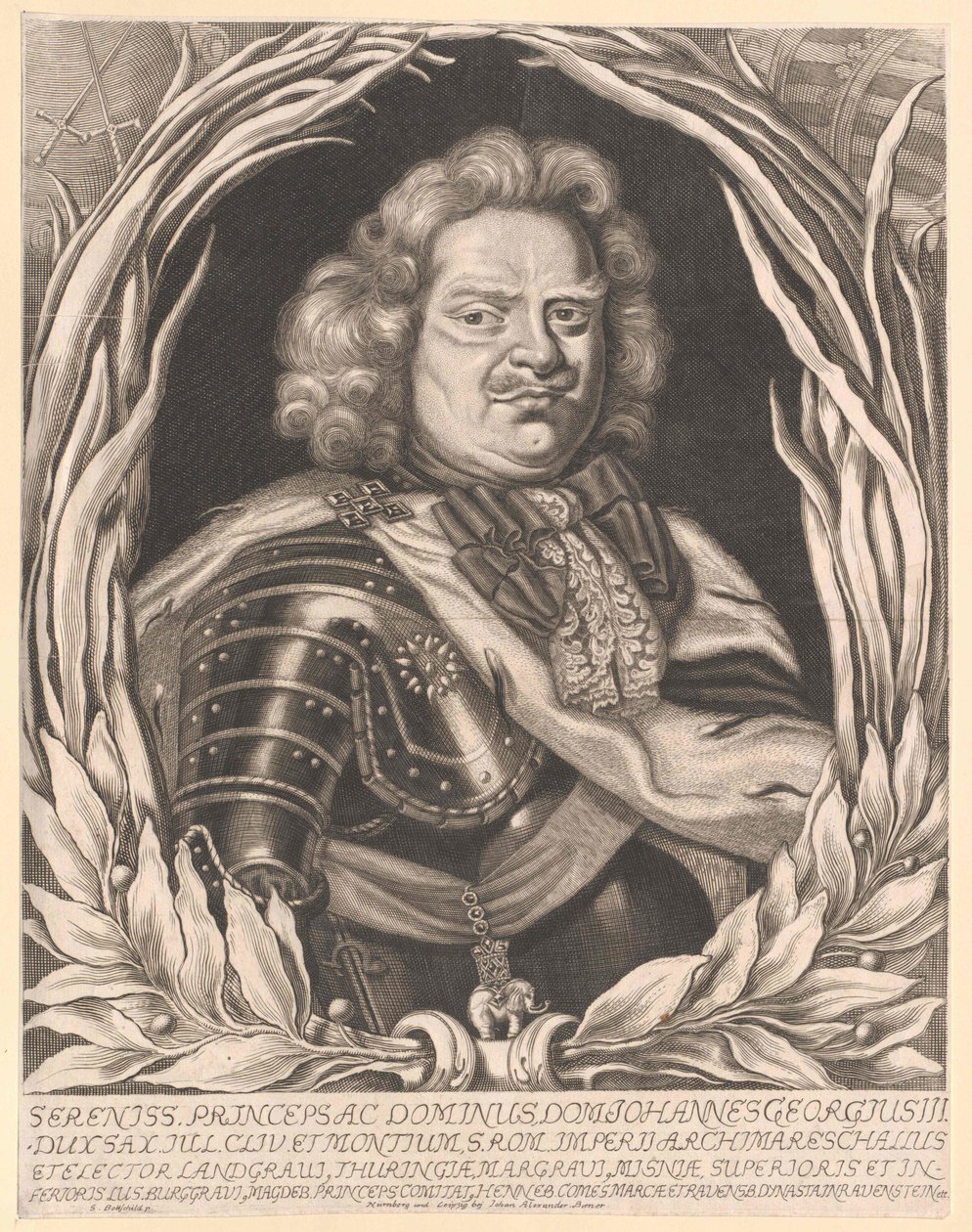 Elettore di Sassonia Giovanni Giorgio III da Artist Unknown