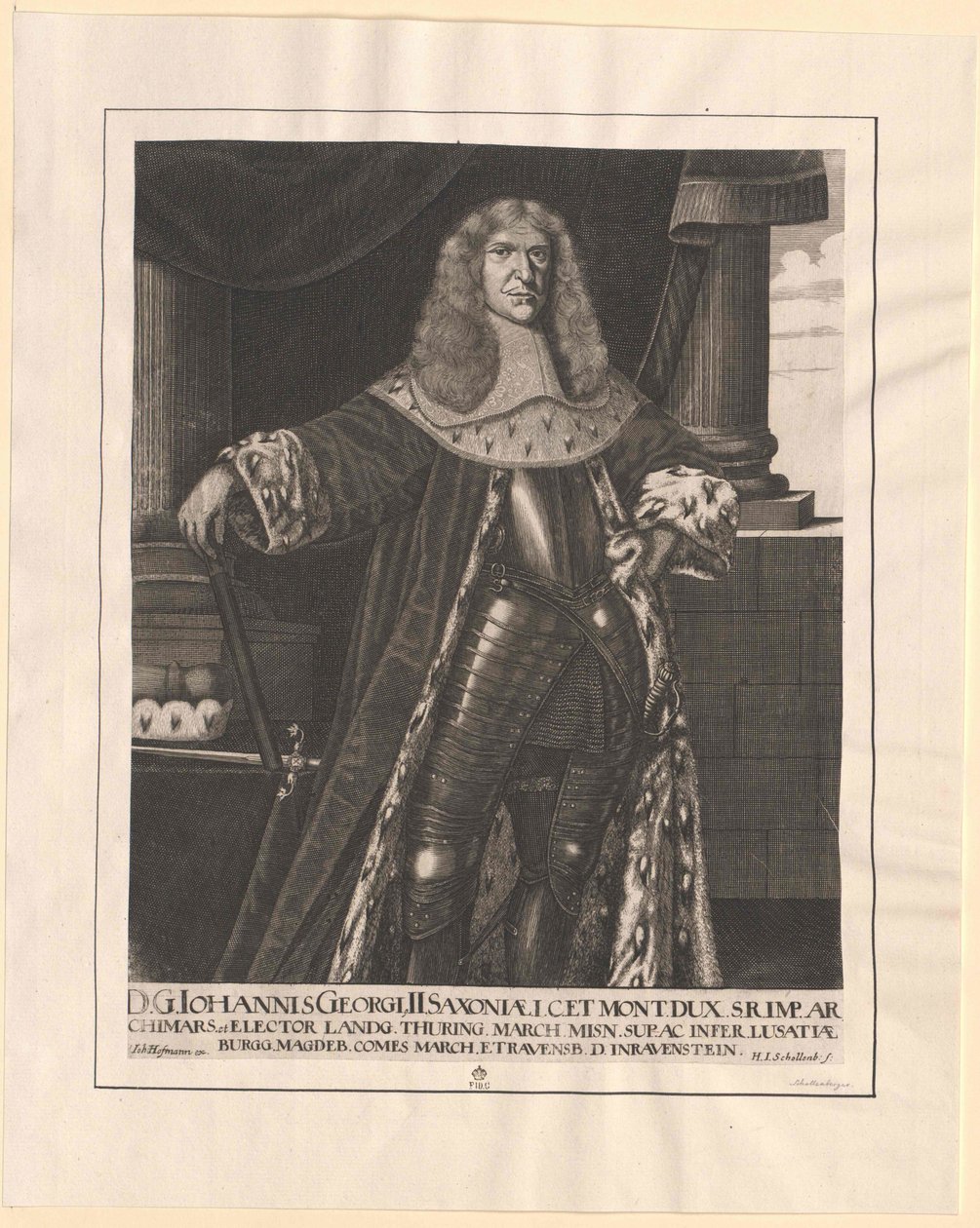 Elettore di Sassonia Johann George II da Artist Unknown