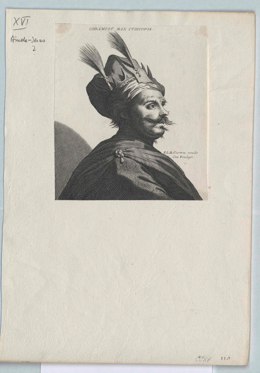 Imperatore di Abissinia Amda-Jesus (stampa) da Artist Unknown