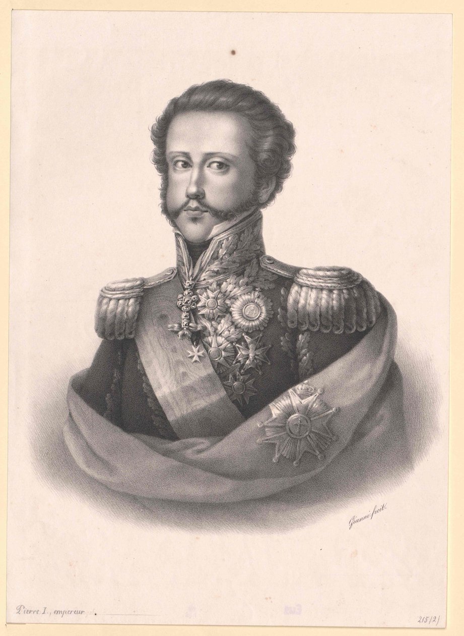 Imperatore del Brasile Pietro I da Artist Unknown