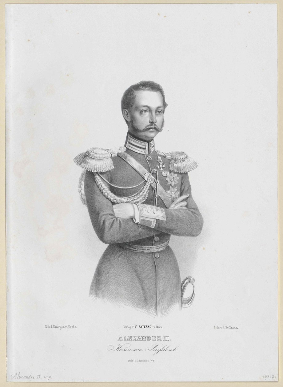 Imperatore di Russia Alessandro II da Artist Unknown