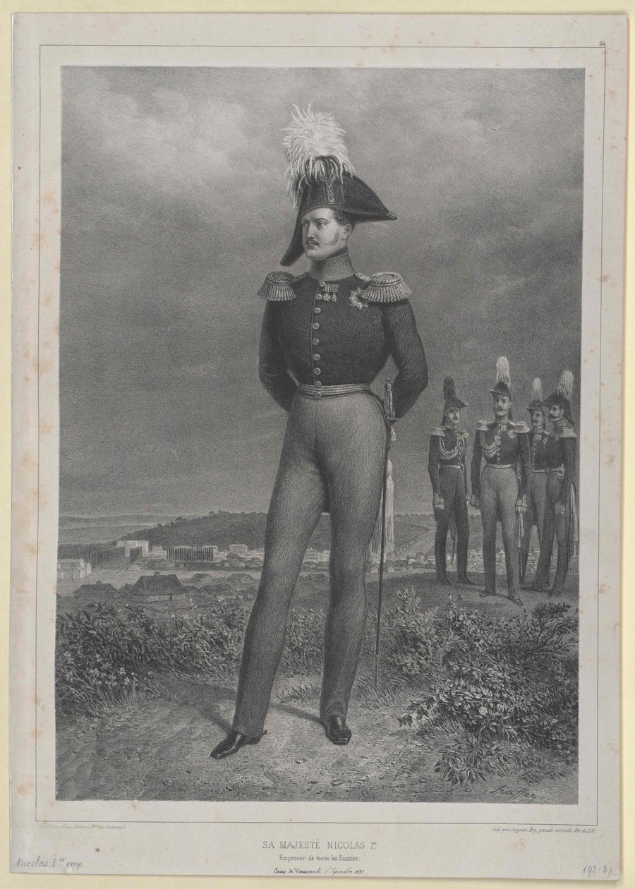 Imperatore di Russia Nicola I da Artist Unknown