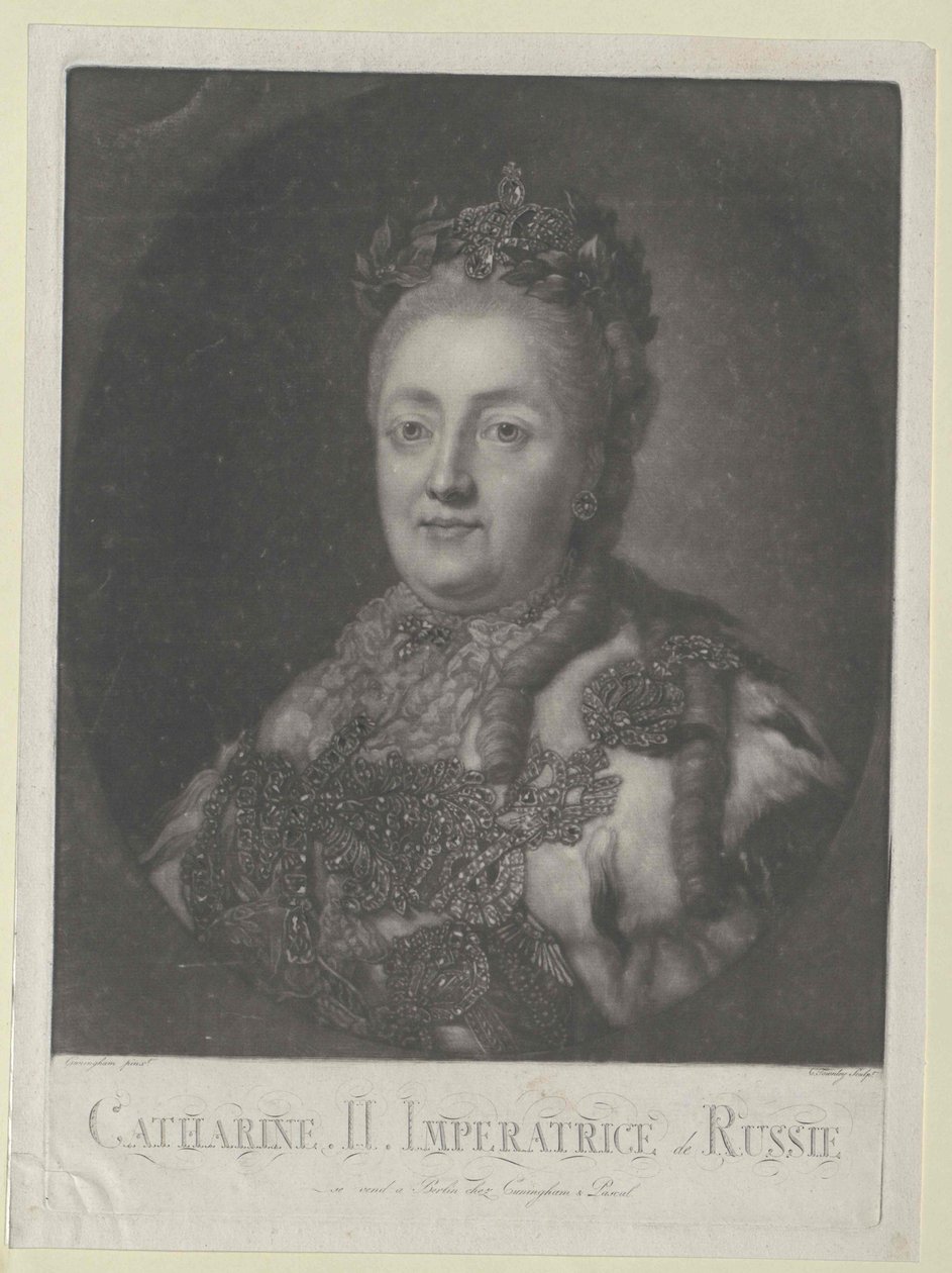 Imperatrice di Russia Caterina II da Artist Unknown