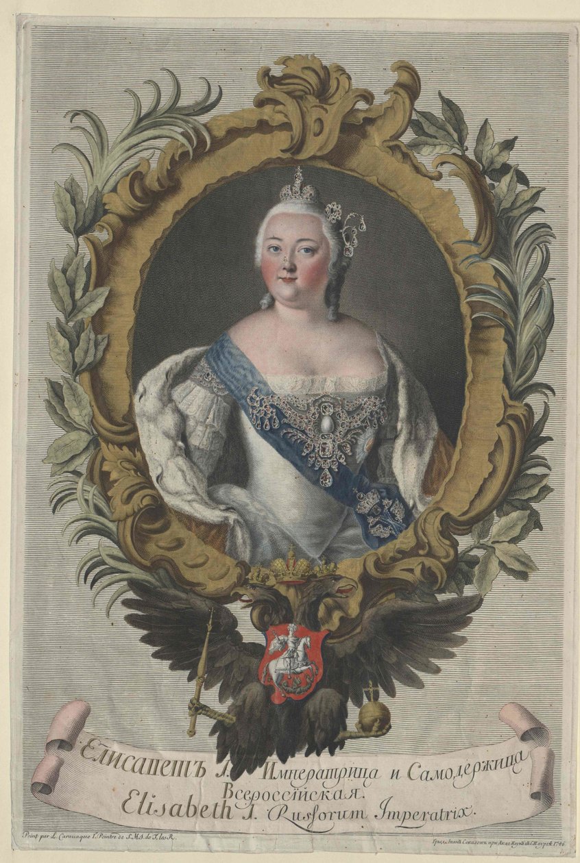 Imperatrice di Russia Elisabetta da Artist Unknown