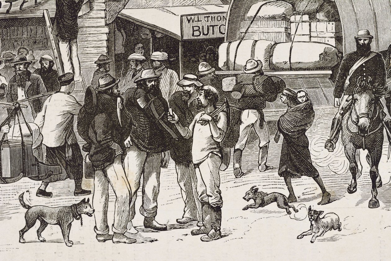 Inghilterra (XIX secolo). Colonizzazione (1880). La vita dei cercatori d