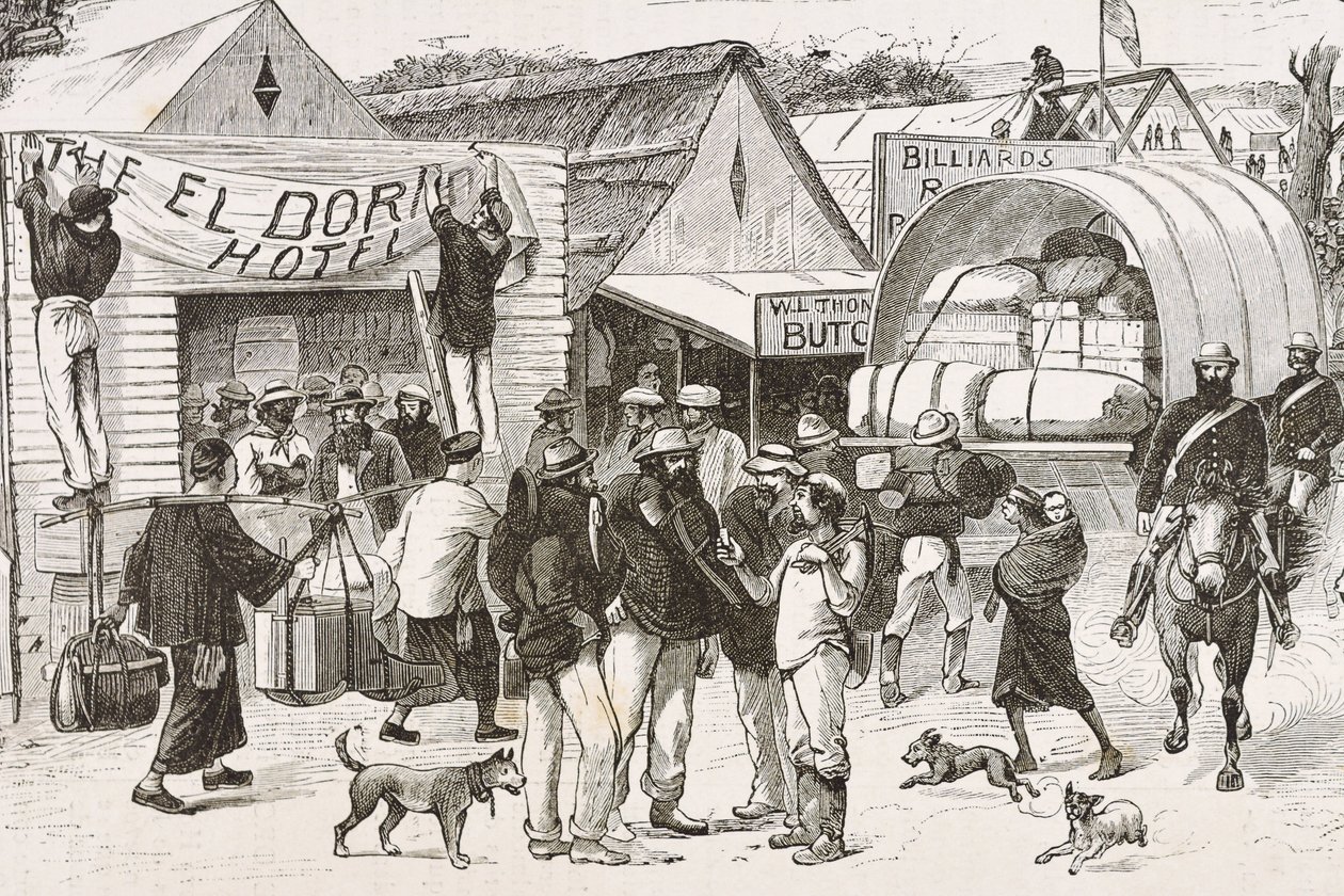 Inghilterra (XIX secolo). Colonizzazione (1880). La vita dei cercatori d