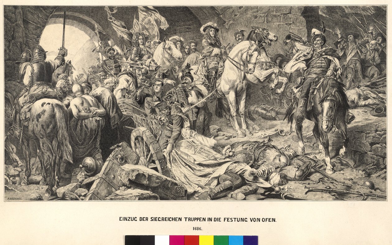Ingresso delle truppe vincitrici nella fortezza di Stove da Artist Unknown