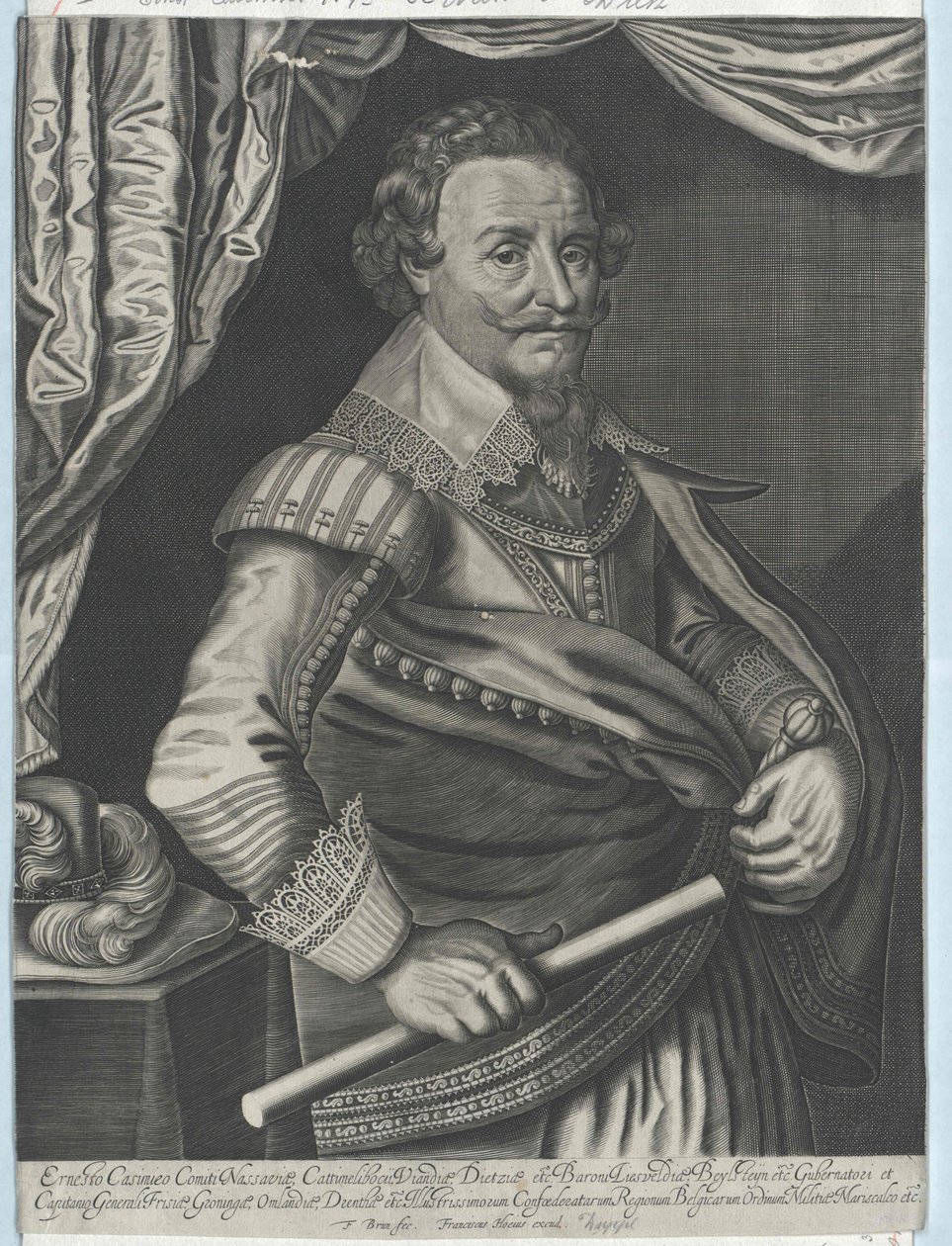 Ernst Casimir Conte di Nassau-Dietz da Artist Unknown