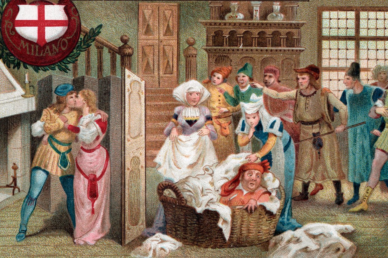 Falstaff nascosto nel cesto di lino, Atto II Scena 2 dall