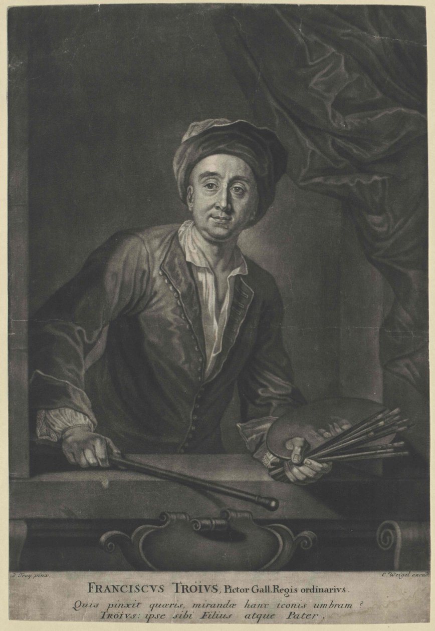 Fran006f0069s de Troy da Artist Unknown