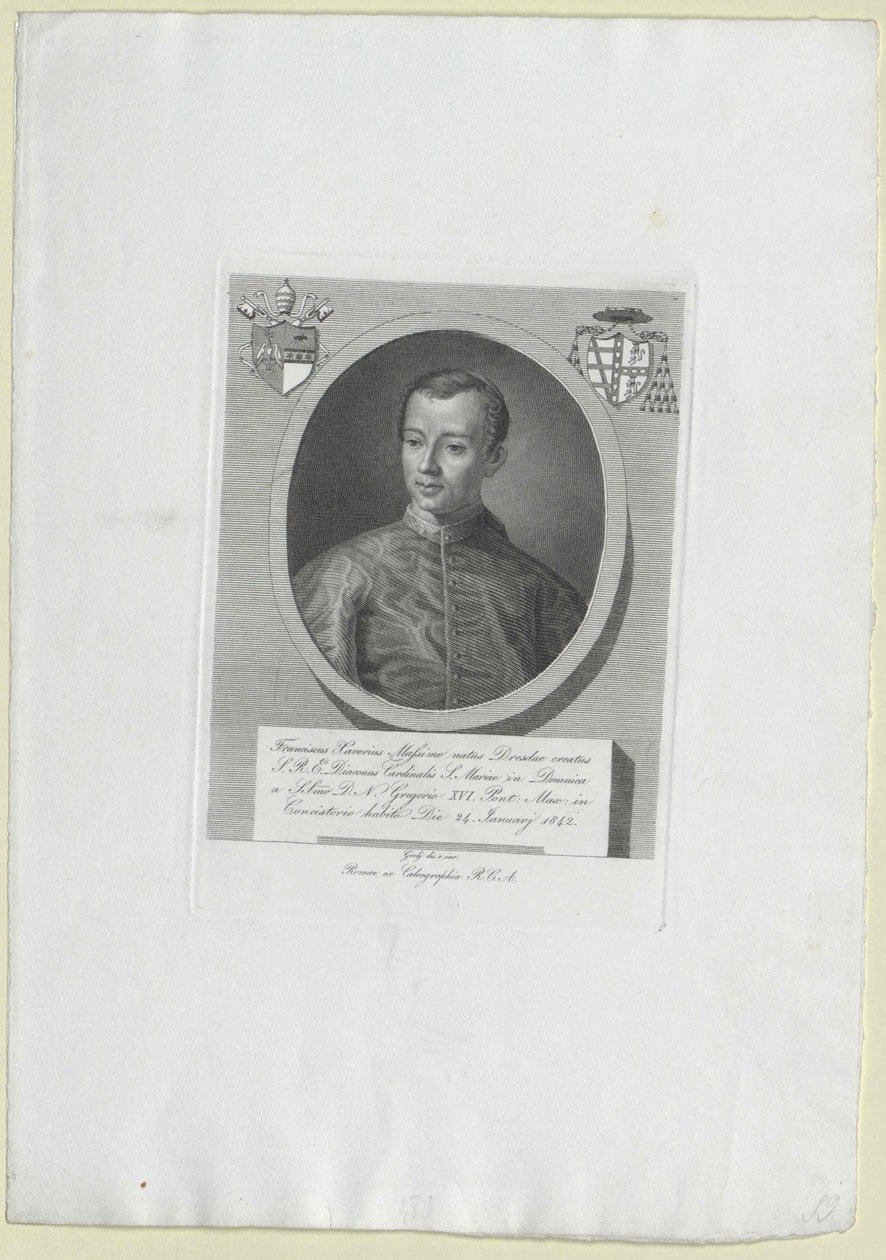 Francesco Saverio Principe Massimo (print) da Artist Unknown