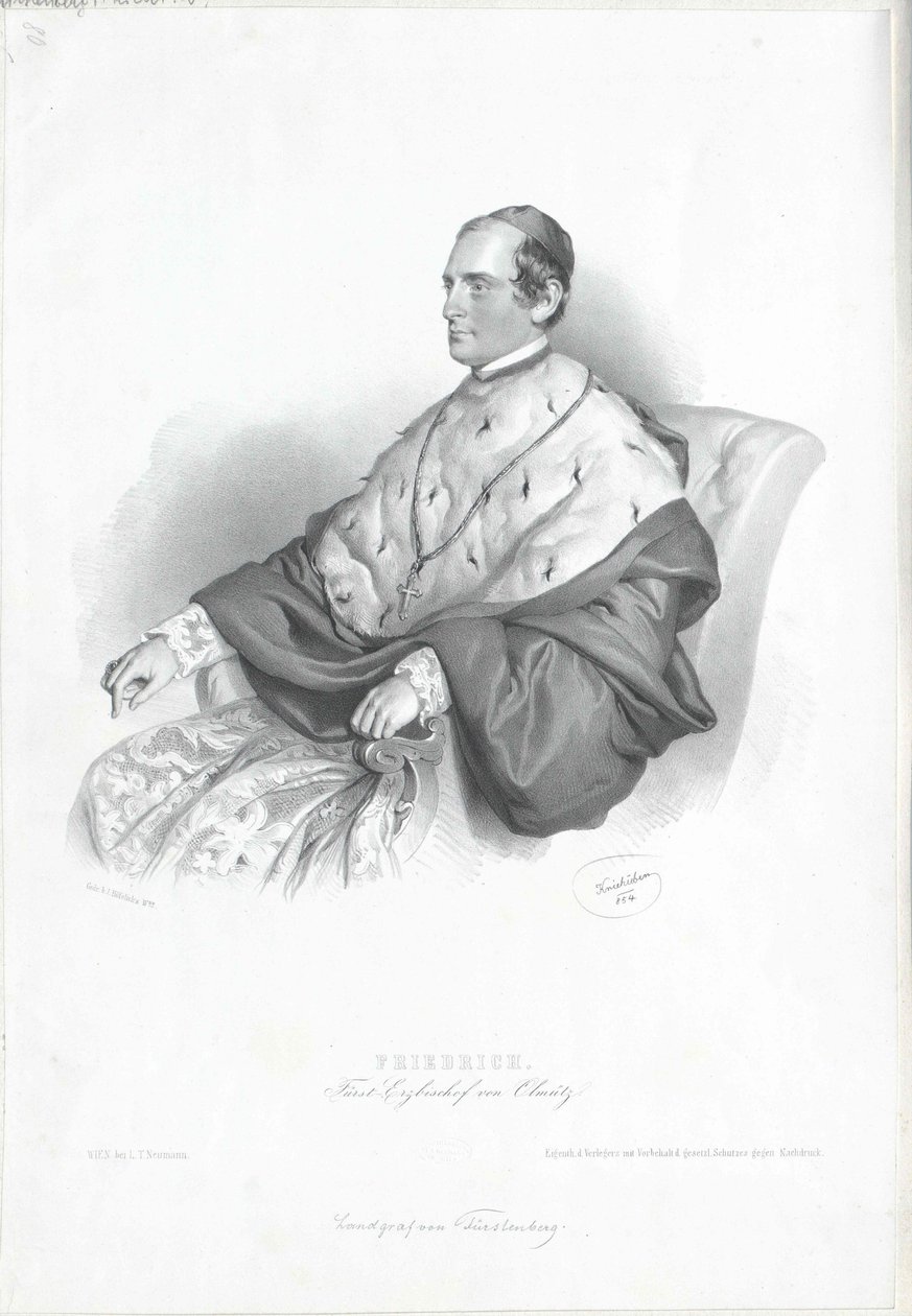Federico Egon Langravio Fuerstenberg da Artist Unknown
