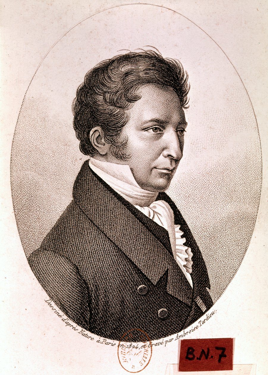 GAY-LUSSAC Joseph Louis: Ritratto (acquaforte) da Artist Unknown