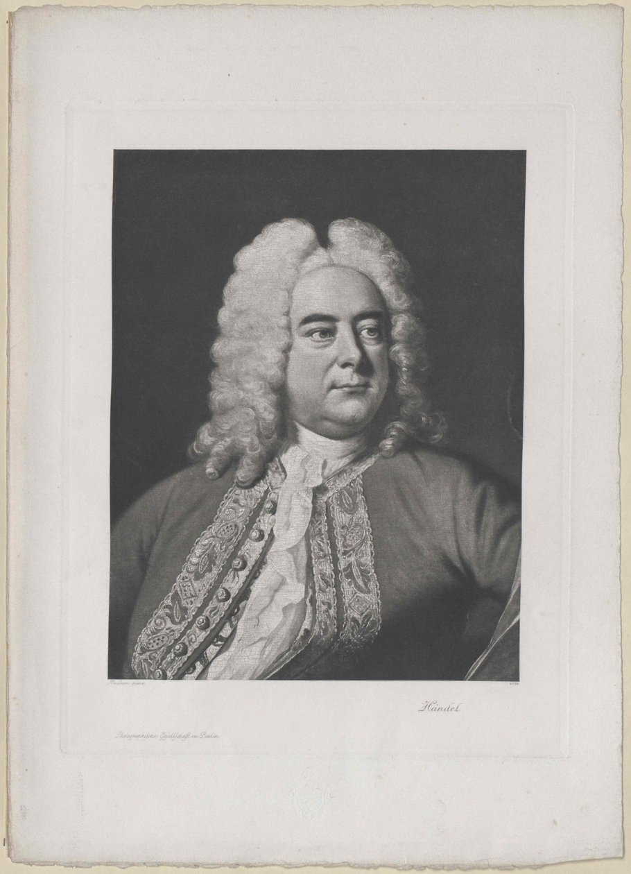 Georg Friedrich Haendel (stampa) da Artist Unknown
