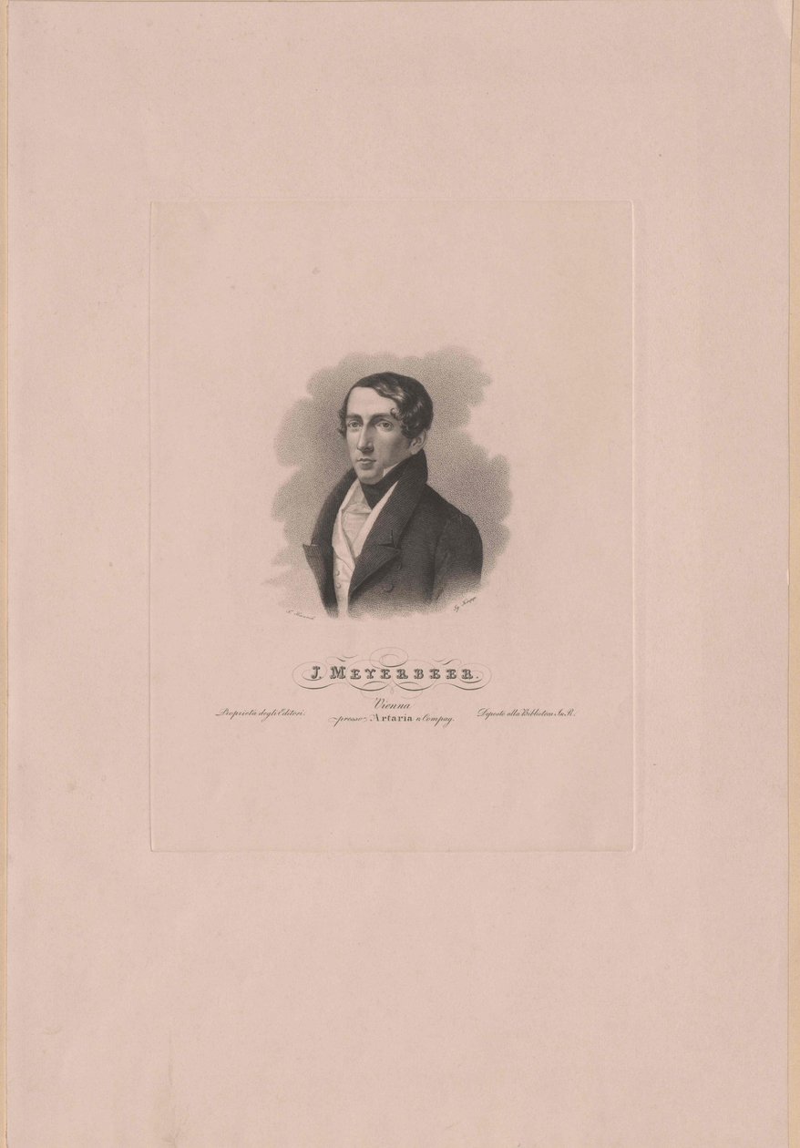 Giacomo Meyerbeer da Artist Unknown