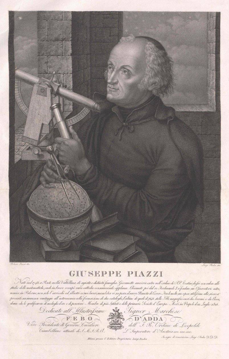 Giuseppe Piazzi da Artist Unknown