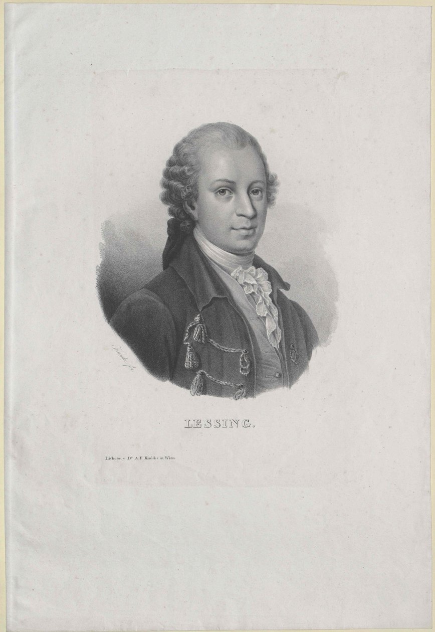 Gotthold Ephraim Lessing da Artist Unknown