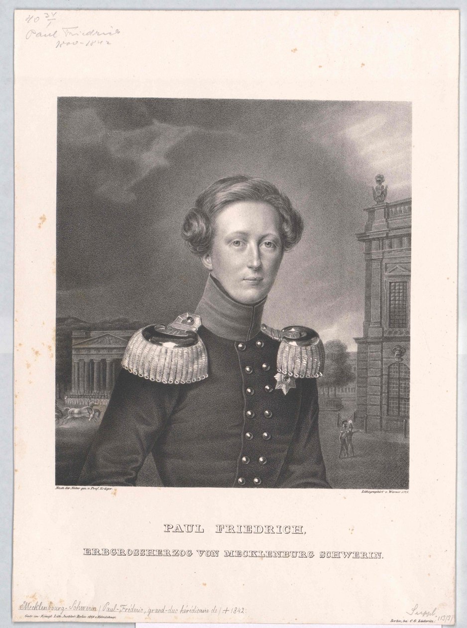 Granduca di Meclemburgo Paolo Federico da Artist Unknown