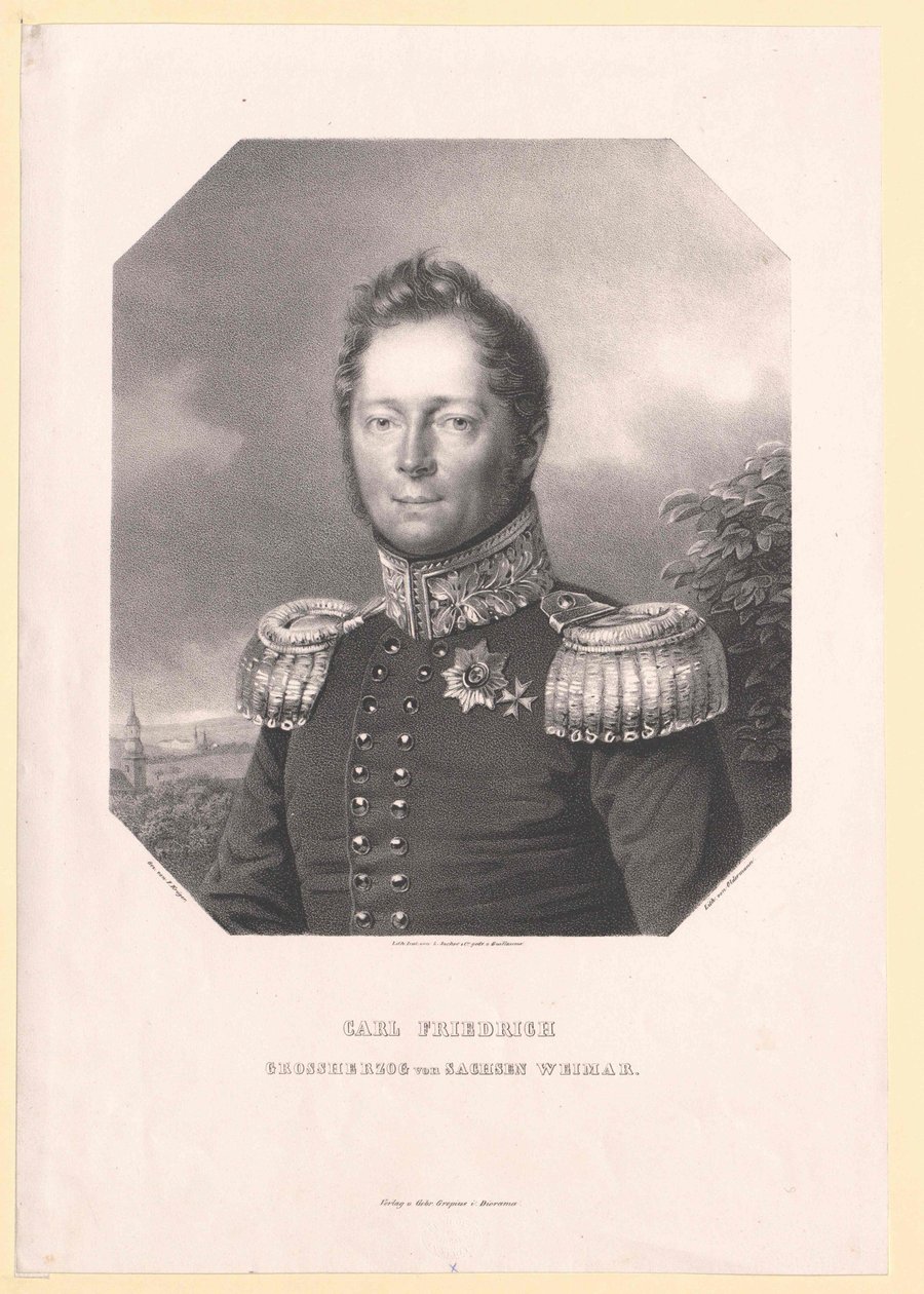 Granduca di Saxe-Weimar Eisenach Karl Friedrich da Artist Unknown