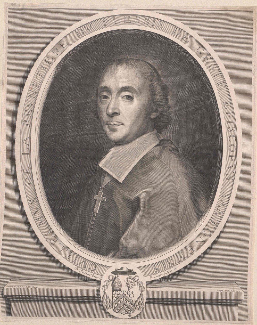 Guillaume de La Brunetiere du Plessis-Gest? (stampa) da Artist Unknown